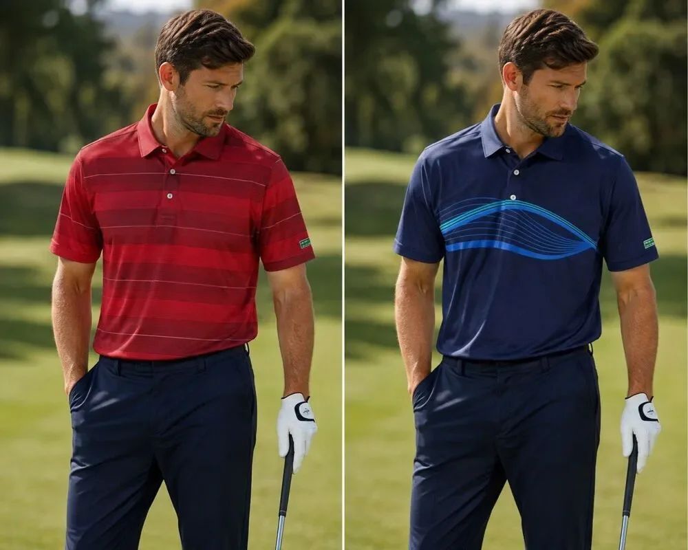 Ben Hogan Performance Golf Polo Shirt XL 46-48 Blue Red Set Of 2 Moisture Wickin